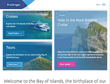 Tablet Screenshot of dolphincruises.co.nz